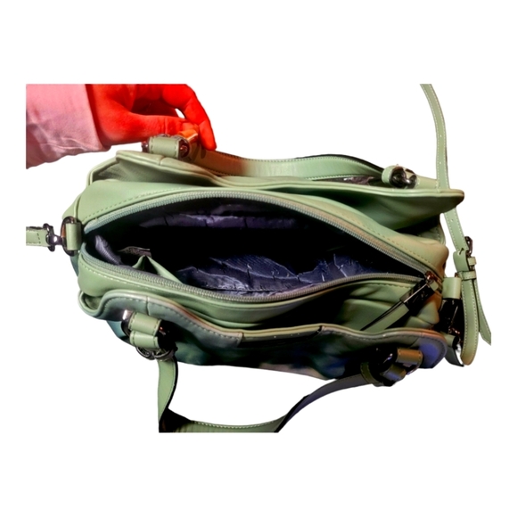 Elegant Green Tie-Dye Crossbody Bag simply vera - Picture 2 of 2